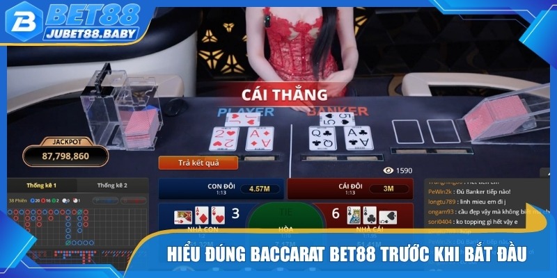 Hiểu đúng Baccarat Bet88 trước khi bắt đầu tham gia